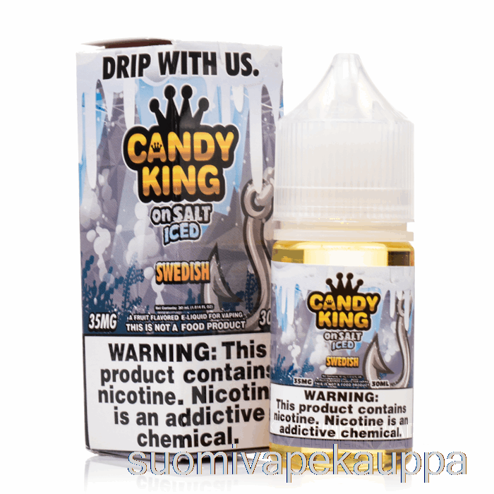 Vape Suomi Iced Swedish - Candy King On Salt - 30ml 35mg